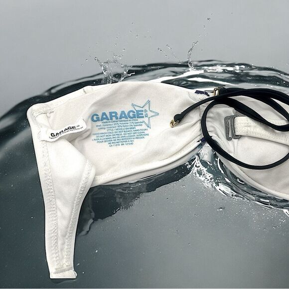 GARAGE SWIMWEAR l White Bikini top l Southwestern style l XS/P l EUC - Picture 5 of 9